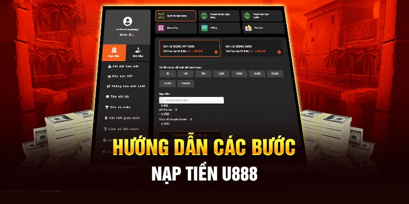 Nhà cái hỗ trợ người dùng nạp tiền qua nhiều phương thức